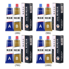 2pcs Bonding Sealant Extrusion Heat Resistant Glue Liquid Weld Aging Resistance Multi-function for Hard Plastics and Ceramics