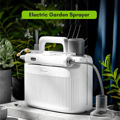 5L Electric Garden Sprayer Pump Sprayer with 2200mAh Rechargeable Battery Plant Mister with 2 Alternative Spray Lances USB