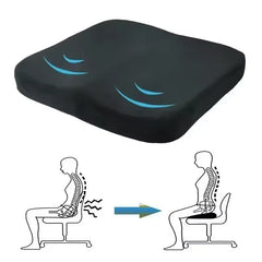 Lumbar Support Cushion for Long Sitting,Ergonomic Coccyx Cushion for Office and Car Chair, Sciatica Pain Relief