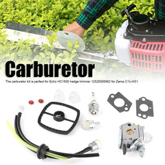 Carburetor Carburetor Kit Hedge Trimmer Aluminum Carburetor Kit Accessory for Echo HC1500 12520005962 for Zama C1U‑ K51