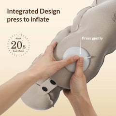 1 pc of compression inflatable neck pillow, portable adjustable U-shaped support pillow, office travel neck pillow