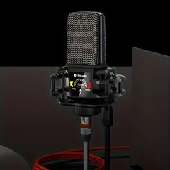 Tenlamp PKPRO Large Diaphragm Condenser Mic, 26mm Gold-Plated Head, Phantom Power, USB/XLR Dual-Circuit, Gaming Streaming Podcast Mic with Stand, Noise Cancellation for PC PS5 Karaoke Video Conferencing