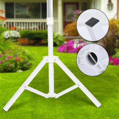 Garden Umbrella Stand Triangular Iron Folding Sun Umbrella Stand Support Base for Beach Garden Camping Fishing Umbrella Support
