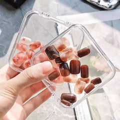Hot!10/20PCS Press-On Nail Storage Acrylic Boxes Transparent Clear Nail Boxes Jewelry Storage Tool Accessories