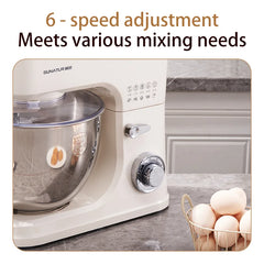 SUNATUR 8L Stand Mixer Machine 2000W Electric Kitchen Blender Household Auto Dough Kneading Egg Beating Cream All-in-One Mixer