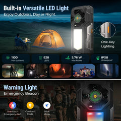 Ulefone Armor 33 4G Rugged Phone 25500 mAh 512GB ROM Up to 24GB RAM 120Hz 6.95" NFC Android 15 66W Smartphone Global Version