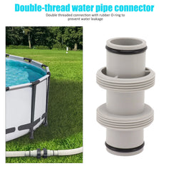 Pool Hose Connector 1.5in To 1.5in Pool Hose Adapter Replacement Elastic Rubber Antileak Straight Joint for Salt System