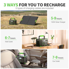 EBL Power Station 501W 551Wh Solar Power Generator Backup Bank