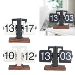 Digital Clock Minimalism Retro Down Clock Innovative Small Balance Shape Easy Installation 24H for Living Room