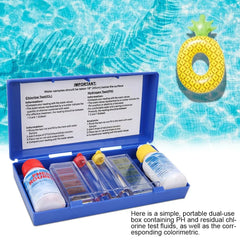 Testing Box Water Quality Test Kit Swimming Pool Chlorine Water Quality Test Kit Swimming Pool Tester Water Testing Box