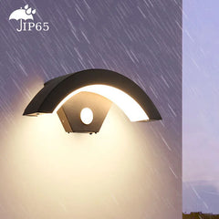 Semicircular Wall Lamp IP65 Waterproof Outdoor Wall Light with Sensor Garden Lights Street Corridor Stairs Garden Porch