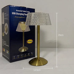 Rechargeable LED Night Light Touch Bedroom Night Lamp Bedroom Study Bedside Atmosphere Decoration Glass LED Table Lamps