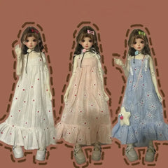 Handmake Doll Dresses Pajamas Mini Fashion Doll Princess Long Skirt DIY Accessories for 1/3 1/4 1/6 BJD 30/45/60cm Dolls