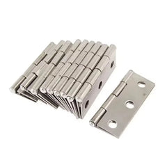 10pcs Stainless Steel Door Hinges Cabinet Doors Windows Wooden Box Flat Hinge Home Furniture Hardware Accessories Escritorio