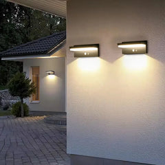 Outdoor Solar Wall Light LED energy conservation Waterproof Motion Sensor wall lamp Courtyard Villa Fence Landscape Lighting