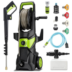 Electric Pressure Washer, 52.5 FT 5000PSI 3.2GPM Pressure Cleaner with 4 Nozzles