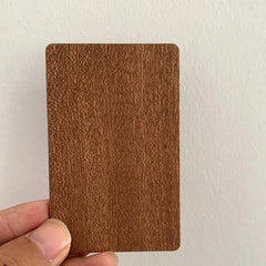 1pcs 12 colors wood 13.56mhz NFC Blank Bamboo black walnut cherry beech Wooden Membership Card NFC Contactless Business Card