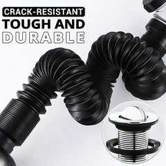 1-3PCS Multi Functional Universal Drain Hand Wash Basin Drain Pipe Basin Drain Pipe Non Adhesive Kitchen Drain Extension Pipe