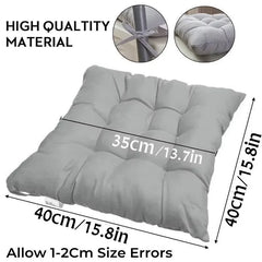 40x40cm Square Seat Cushion Indoor Seat Cushions Pillows with Ties Soft Comfortable Non Slip Chair Mat for Office Desk YY098