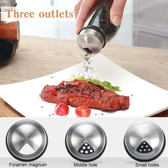 NEW Single Bottle Glass Jar and Spice Jar Set Rack Glass Seasoning Sugar Pepper Bottles Salt Shakers Holder Kitchen Storage Rack