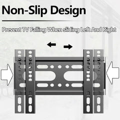 TV Wall Mount Fixed for Most 14-42" LED, LCD and Plasma Flat/Curved TVs with Max VESA 200X200 Space Saving Universal TV Bracket
