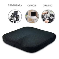 Lumbar Support Cushion for Long Sitting,Ergonomic Coccyx Cushion for Office and Car Chair, Sciatica Pain Relief