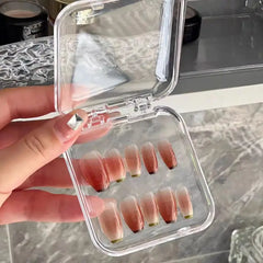Hot!10/20PCS Press-On Nail Storage Acrylic Boxes Transparent Clear Nail Boxes Jewelry Storage Tool Accessories