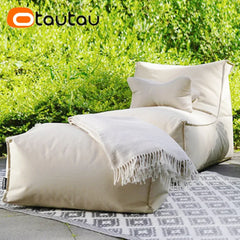 OTAUTAU Outdoor Oxford Bean Bag Cover Swim Pool Float Lounger Beach Club Pouf SF505【No Filler!You Need To Fill It By Yourself!】