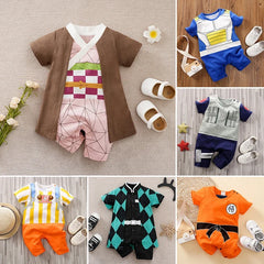 Baby Romper 100% Cotton Summer Short Sleeve Anime Cosplay Costume Soft Infant Jumpsuit Newborn Boy Girl One-Piece Bodysuit 0-18M