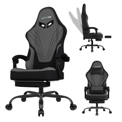 Gaming Chair, Big and Tall Gaming Chairs for Adults with Footrest and Lumbar Support, Comfortable Ergonomic Computer Chair