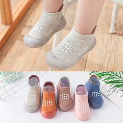 Baby Boy First Walkers Children Sock Shoes Non-slip Floor Socks Boy Girl Soft Rubber Sole Shoes Toddler Sock Infant Booties