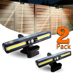 1/2 Pack Solar Light Outdoor 36 LED Motion Sensor Lights IP65 Waterproof 3 Modes Dual Bracket for Fence Gutter Garden