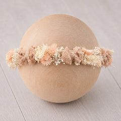 Floral Newborn Headbands for Photography Props Handmade Infant Girl Flower Wreath Baby Headband Newborn Photoshoot, Accessories