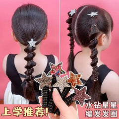 rope adult telephone cable ring Rabbit Cute Hair Ring Large Frosted Adult Hair Tie head ring Children's telephone hephone Cable