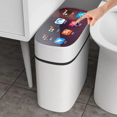 Automatic intelligent garbage bin induction type versatile home living room light luxury electric toilet bathroom sanitary bin