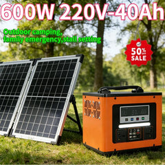 New 600Wh LiFePO4 220V High Power Portable Power Station 40AH Solar Outdoor Mobile Power Supply Home Emergency Energy Storage