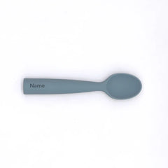 Silicone Spoon Personalized Custom Name Silicone Material Soft Spoon Baby Practice Use Suitable