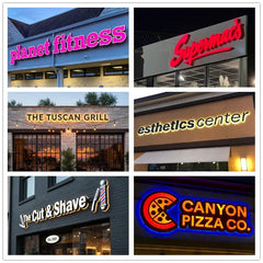 Custom 3D Backlit Channel Letters Sign Illuminated Metal Business Logo Outdoor/Indoor LED Signage for Storefront Office Wall