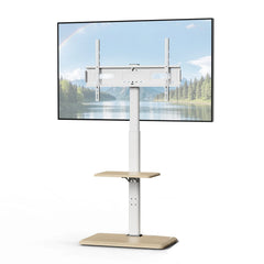 TV Mobile Stand Vertical TV Floor Brackets Trolley Stand Mobile TV Cart Floor Trolley For 26"-75" Television up to 99 lbs