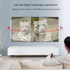 BEISHI TV Bracket LED LCD TV Screen Wall Mount Bracket Stretch Adjustable Rotating Tilt TV Bracket Load up to 65kg VESA 600*400