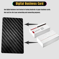 Digital Business Card NFC Carbon Fiber Card NFC Business Card Fast Reading Ntag 215 Smart Name Card Social Recognition Card