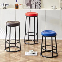 Living Room Bar Furniture Ergonomic Semi-bar Chair Restaurant Chairs Nordic Rotatable Kitchen Island Upholstered Bar Stools