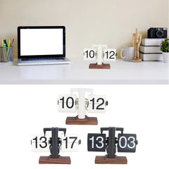 Digital Clock Minimalism Retro Down Clock Innovative Small Balance Shape Easy Installation 24H for Living Room