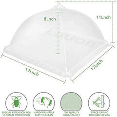 Foldable Food Mesh Cover Fly Anti Mosquito Pop-Up Food Cover Umbrella Meal Vegetable Fruit Breathable Cover Kitchen Accessories