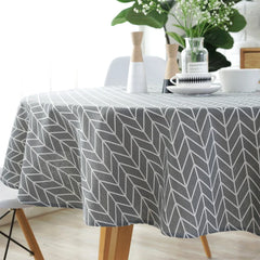 Round Tablecloth Washable Table Cloth Decorative Table Cover Indoor and Outdoor Holiday Home Christmas Party Picnic Dining Room