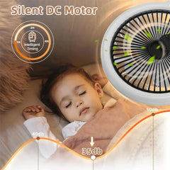 Modern ceiling fan with light LED Fan Light E27 Screw Fan Light Remote Control Light Fan Ceiling Room decoration AC85-260V