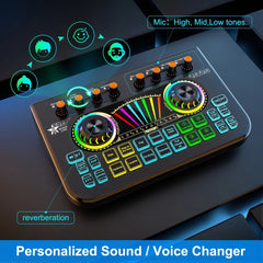 Tenlamp X3-B333 Mic Mixer Set Podcast Influencer KOL Singing Gaming DJ Mixing Station Controller Equipment Studio Recording Electronic Music Mixer Power Karaoke Machine Available Dynamic Condenser Wireless Microphone Microfo