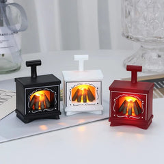 LED Mini Fireplace Night Light Creative Home Decoration Electronic Candle Night Lamp Children's Bedroom Deco Small Table Lamps
