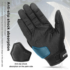 VEMAR Summer Motorcycle Gloves Men Black Full Finger Touchscreen Cycling ATV MTB Guantes Moto Luvas Bike Riding Glove Women Red