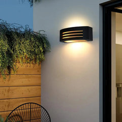 Aluminum Black Grille Wall Sconces E27 Base IP54 Waterproof Outdoor Wall Lamp Balcony Courtyard Porch Hallway Corridor Lighting